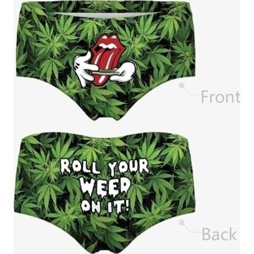 Bachelorette Party Wedding Decoration Bridal Shower Bride Party Decor Roll Your Weed 3D Printing Underpants Lingerie Underwear