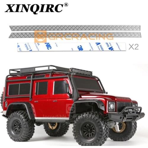 Trx4 shell side skirt anti sliding plate body shell metal trim for 1 / 10 RC tracked vehicle traxxas trx-4 defender caraccessors