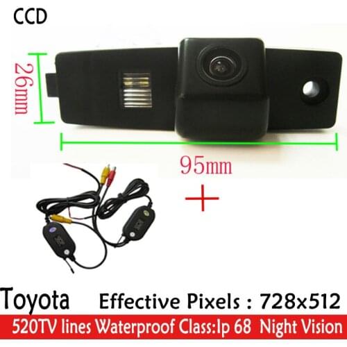 WIFI camera LED Night Vision waterproof HD CCD Chip Car RearView Reverse buckup Parking Camera for Highlander Kluger Lexus RX300