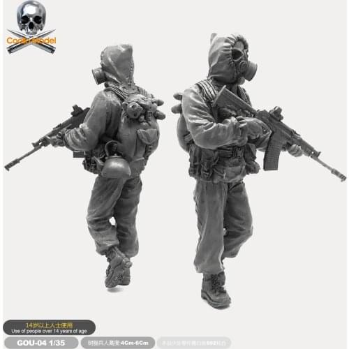 1/35 Resin Figure Russian Special Forces Biochemical Soldier Model Kits self-assembled Gou-04