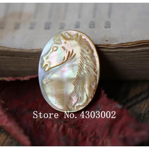 10pcs/lot 27x35mm Natural Animal Horse Mother of Pearl shell for Jewelry Horse Head Mother Pearl shell for DIY Jewelry