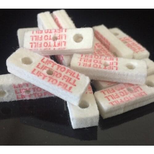 10pcs/Lot 34*11*7mm Universal Replacement Oil Absorbent Cotton Pads Sealed Bottom For Zp Kerosene Petrol Lighter Sealing Gasket