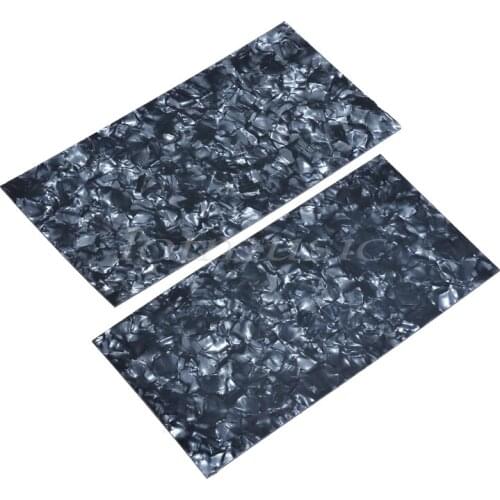 2Pcs Guitar Head Veneer Shell Gray Cellolulid Pearl Inlay For Luthier