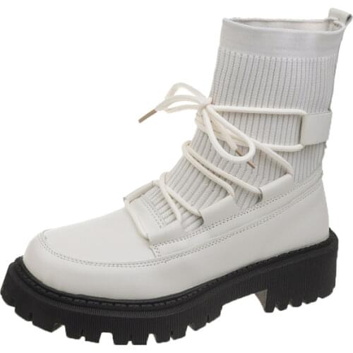 2021 Boots Women Shoes for Winter Boots Fashion Shoes Woman Casual Autumn Leather Female Ankle Boots Women