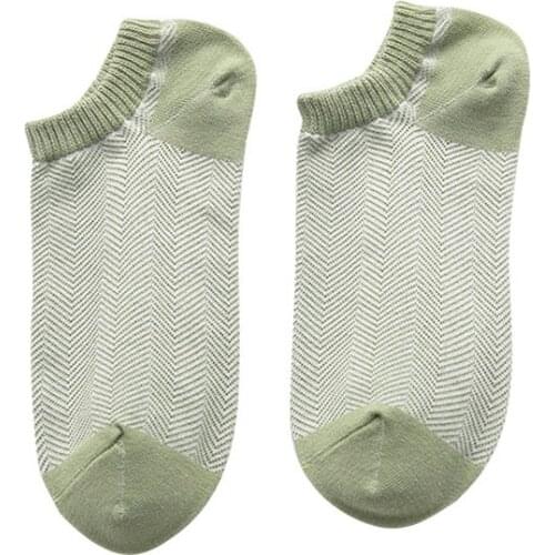 5 pairs New trend fashion Womens boat socks striped casual Womens socks fresh and versatile style casual Women socks