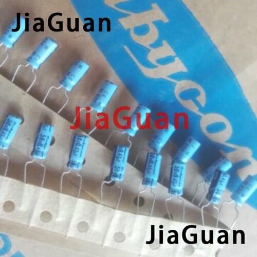 50PCS Rubycon TWSS (CEW) 0.47uF/50V 5x11mm electrolytic capacitor 50V0.47UF old sky blue 0.47UF 50V hot sale ce w