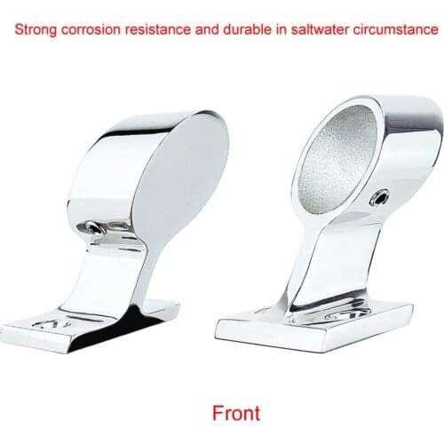 60 Degree Left End Stanchion Stainless Steel Marine Hand Rail Fitting 1inch 22mm for Sailboat Yacht Car Trailer