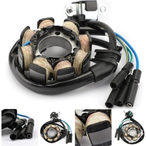 Areyourshop Motorcycle Alternator Stator 8 Poles For Honda CRF450R 02 03 31100-MEB-670 31100-MEB-671 Motrbike Accessories