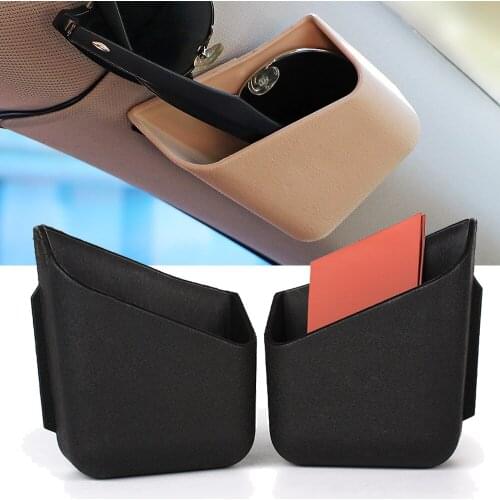 2pcs Car Organizer Storage Bag Box Truck Pillar Car Cigarette Cellphone Sunglasses Holder Car-styling Automobile Accessories