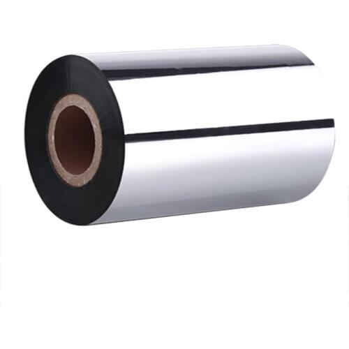 C8530 Imported Resin Ribbon Purple Light Bar Code Ribbon, Waterproof And Scratch Resistant Matte Silver PET Label Special