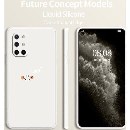 Color Square Liquid Silicone Case For Oneplus 8t 9 9pro 9r pro Soft Phone Cover Case