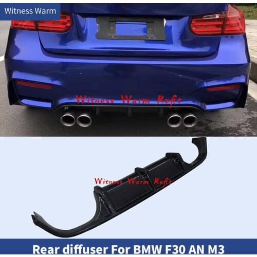 F30 3 series MP style Carbon Fiber rear bumper diffuser rear lip for BMW F30 320i 325i 330i AN M3/GG M3 bumper 13-18