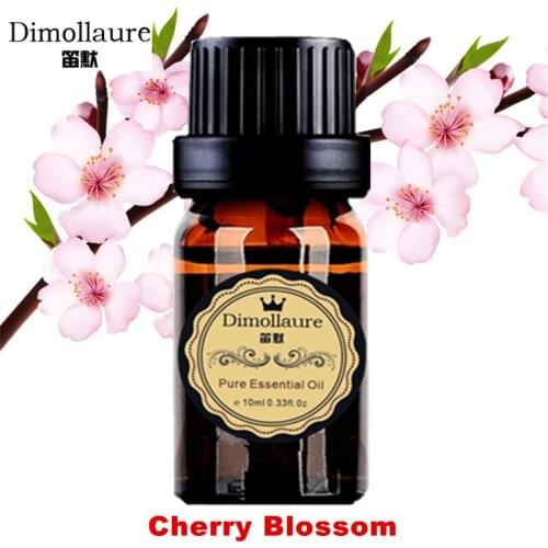 Dimollaure Cherry blossom essential oil clean air Relax spirit Essential oil diffuser Aromatherapy necklace fragrance lamp oil