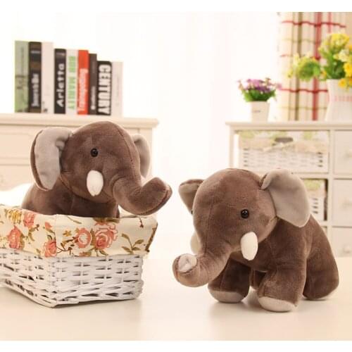 25cm Cute Elephant Animal Plush Stuffed Doll Kids Toy Throw Pillow Home Decor best gift for children girls New