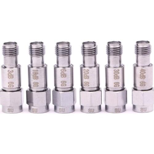 2W SMA DC-6GHz Coaxial Fixed Attenuators Frequency 6GHz SMA Fixed Connectors