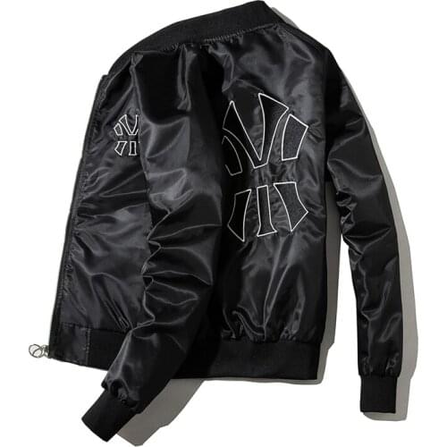 Fashion Men Bomber Jacket Hip Hop Embroidery Pilot Jacket Men Women Spring Autumn Baseball Jacket Streetwear Chaqueta Hombre New