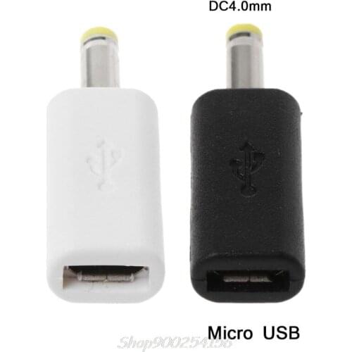 Micro USB Female To DC 4.0x1.7mm Male Plug Jack Converter Adapter Charge For Sony PSP and more Jy27 20 Dropship