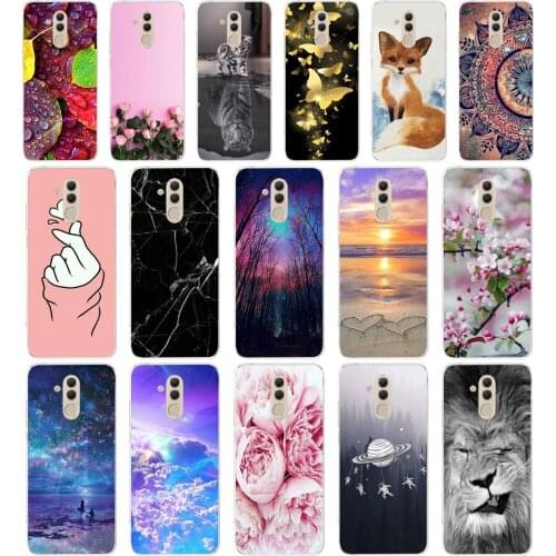 A soft case For Huawei Mate 20 Lite Case 6.3 inch Transparent Silicone Phone For Huawei Mate 20 Lite Cover Coque Capa