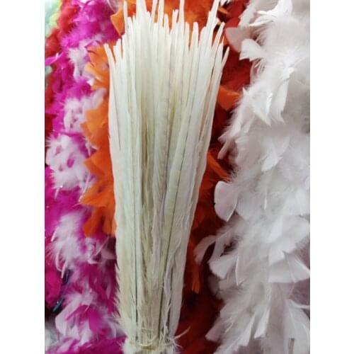 Wholesale High quality 100pcs natural pheasant feather Perfect Design diy variety of decorative Accessories white