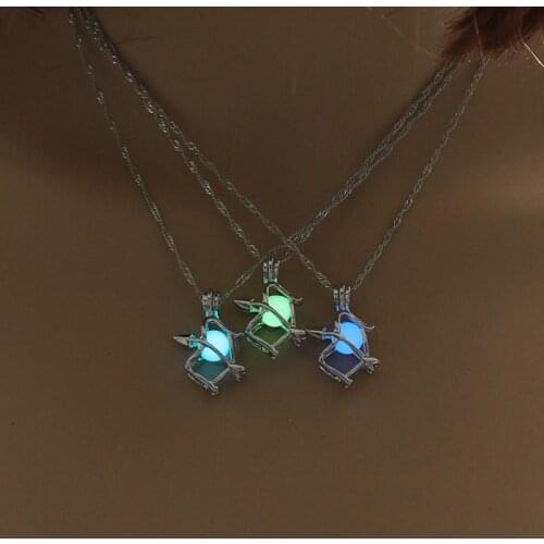 Sagittarius Necklace with Silver Color Zodiac Sigittarius Sign Glow in The Dark Pendant Necklace for Women Gift Jewelry