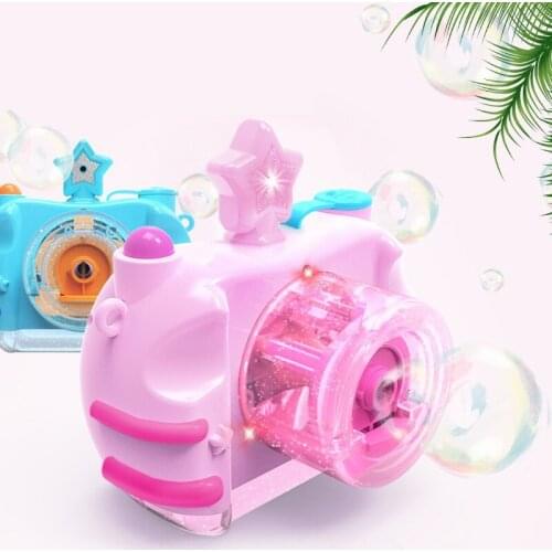 Camera bubble Dolphin Fish Soap Bubble Gun Automatic Electric Blowing Maker Machine Music Light Summer Children Toys Magic Wands