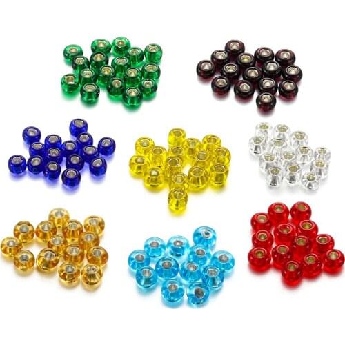 1800pcs/lot Crystal Translucent Bead Czech Glass Seed Beads With 2.5mm Hole For DIY Bracelet Jewelry Making Findings Accessories