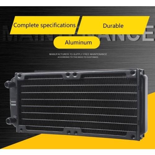 Water Cooling Computer Radiator 10 Pipe Aluminum Heat Exchanger Liquid Cooling Heat Sink for CPU PC Water Cool System