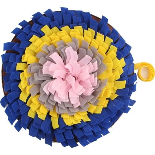 Multicolor Pet Snuffle Mats Non-slip Nose Smell Training Sniffing Pad Dog Puzzle Toys Slow Feeding Cushion Food Dispenser Carpet