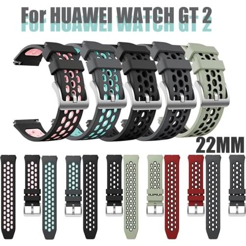 Sport Silicone Watch Strap For Huawei watch GT 2e SmartWatch band Replacement For Huawei GT2e Wristband 22mm Bracelet Soft Belt