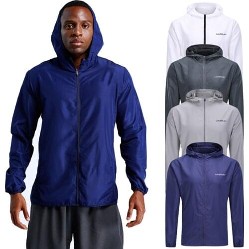 2021 Sports Running Jackets Men Zipper Workout Gym Hoodies Summer Fitness Training Jogging Sportswear Thin Windbreaker