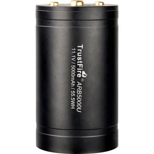 TrustFire ARB5000U Battery Pack 11.1V 5000mAh Rechargeable Liuthium Ion Battery Cells for DF50 Video Diving Torch Flashlight