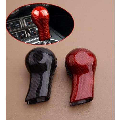 Carbon Fiber Gear Shift Knob Panel Trim Cover Sticker Protector Fit For Chevrolet Camaro 2010 2011 2012 2013 2014 2015