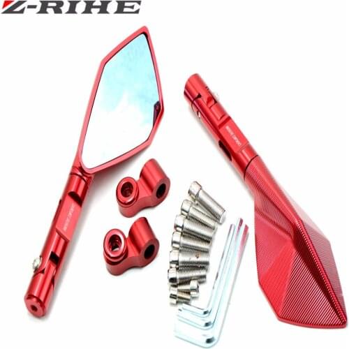 Universal Aluminum CNC motorcycle Side mirror rearview accessories Fits for HODNA CB500 CB600 CB750 CB900 CB1000 CB1300 390
