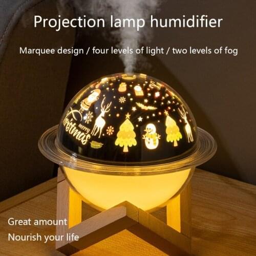 250ML Air Humidifier Planet Lamp Light Humidifier USB Humidificador Night Heavy Mist Purifier Night Light for Bedroom