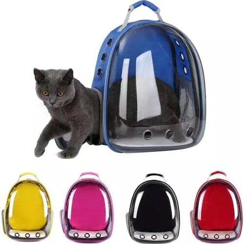 Cat Bag Breathable Portable Pet Carrying Bag Cat And Dog Outdoor Travel Backpack Transparent Space Warehouse Pet Backpack