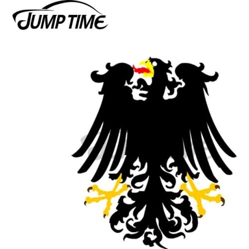 Jump Time 13 x 7.2cm For Falcon Crest Military Car Stickers Fashion Occlusion Scratch Car Styling JDM Accessories Decal