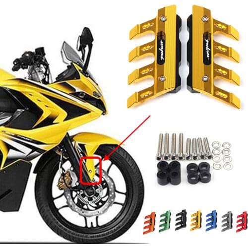 For Bajaj Pulsar 200 NS/Pulsar 200 RS/200 AS 200 TYRES Motorcycle Front Fork Protector Fender Slider Guard Accessories Mudguard