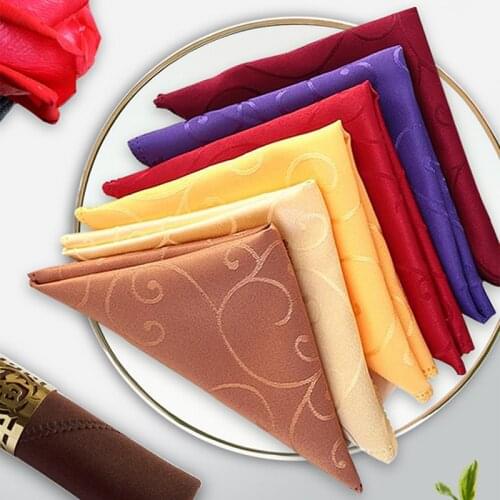 1PC Cloth Napkins 48*48Cm Handkerchief New Style Wedding Table Napkin Breathable Environment Home Textile Decoration