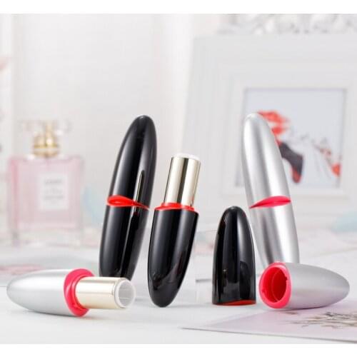 10/20/30/50pcs 12.1mm Lipstick Tubes Double Bullet Shaped Lip Balm Tubes Fashion Lip Cosmetic Refillable Containers