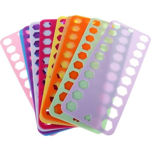 10pcs Embroidery Thread Board Cross Stitch Thread Plate, Mixed 10 Colors