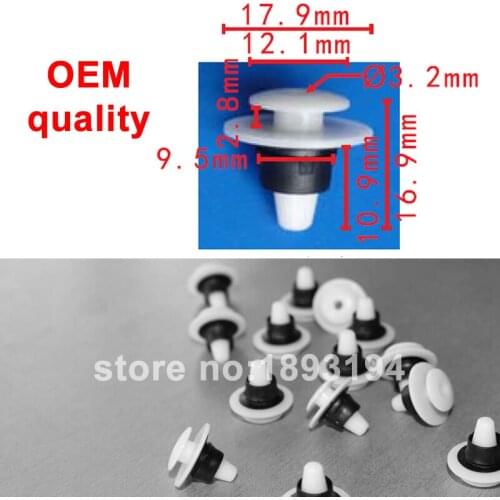 100x / 500x OEM for VW Mk2 Golf for seat for skoda Side Trim Clip & Grommet 357853585,357853586,701853585