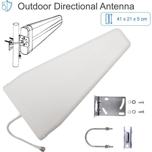 10dBi High Gain 698-2700mhz Outdoor Log Periodic Antenna for Cell Phone Signal Booster Repeater Amplifier 3G 4G CDMA GSM DCS PCS