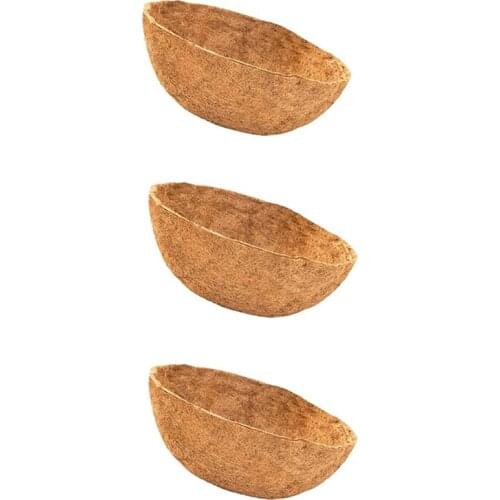 3 Packs of 14inch Hanging Baskets with Cocoa Liner Replacement for Hanging Flowers/Vegetables