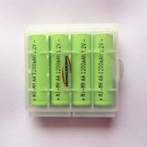 4pcs/box total 8pcs 1.2v aa 1200mah rechargeable NIMH battery Remote Toys battery
