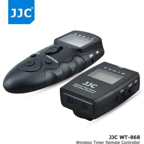 JJC Wireless Multifunction LCD Timer Remote Control For Canon EOS 850D 5DS R 1DC 1D 5D 7DM3 7DM2 6D 5D2 5D3 AS RS-80N3 TC-80N3