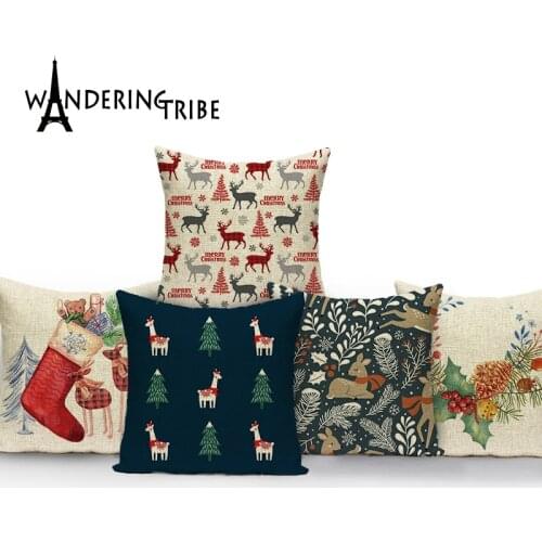 Covers for Sofas Pillow Hugs Pillow Cases Cushion Cover Nordic Cushion Cover Pillow Cases Decorativ Christmas Pillowcase Linen