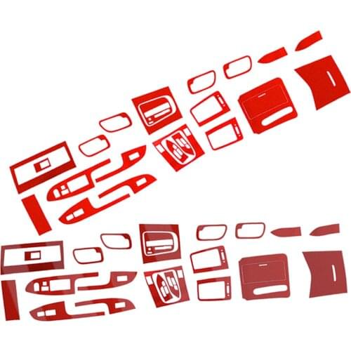 1 Set LHD Car Interior Sticker Center Console Dashboard Cover Carbon Fiber Texture Plastic Fit for Honda Accord 7th 3D/5D