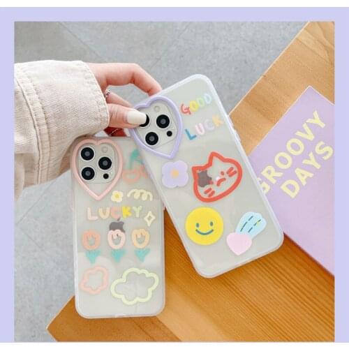 IPhone12 Love Lens 11ProMax Phone Shell XR Apple SE Personality Xs Smiley Face 7/8Plus Iphone 11 Cases