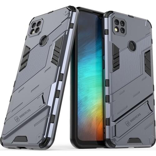 For Xiaomi Redmi 9 Case ShockProof Armor Phone Stand Cover Xiaomi Redmi 9C 9A Redmi9 Redmi9C Redmi9A Holder Bumper Funda Capa