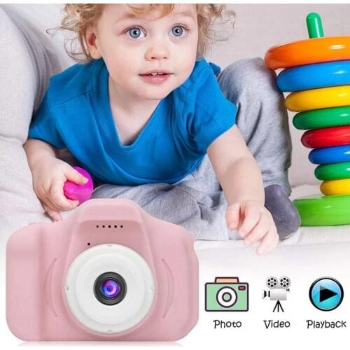 Kids Camera800W Cute Childrens Camera With 16GB TF Card Waterproof 1080P HD Screen Camera Video Toy Outdoor Photography